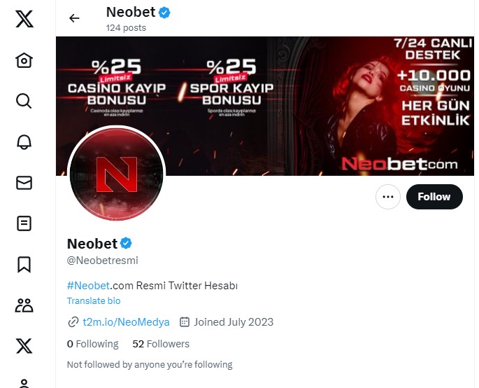 Neobet Twitter