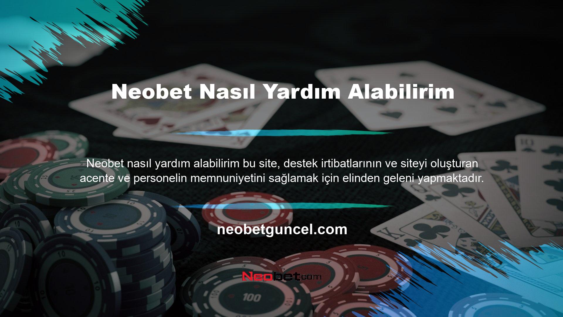 Neobet Türkçe konuşan personeli ve yardım hattı temsilcilerine kolayca erişilebildiği için bu, yasa dışı casino siteleri arasında nadir görülen durumlardan biridir